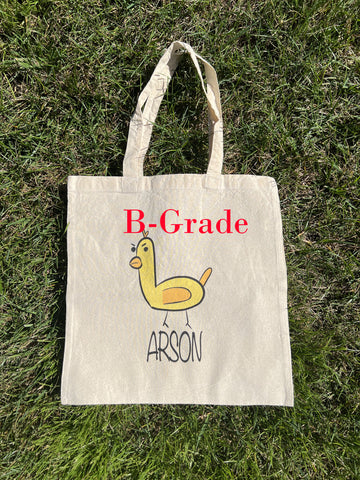 B-Grade Arson Chicken Tote Bag