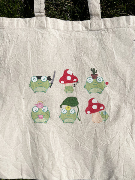 Frogs Doin Frog Things Tote Bag