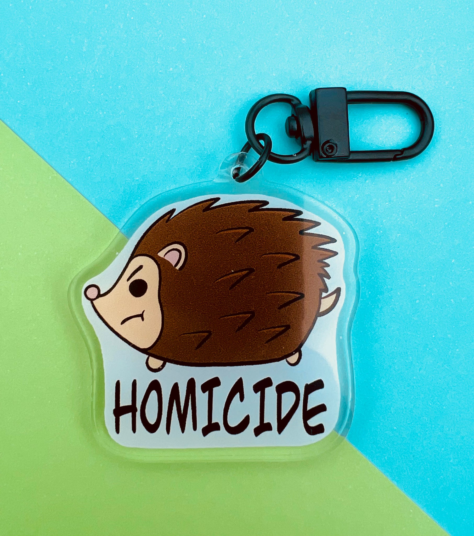 Homicide Hedgehog Acrylic Keychain