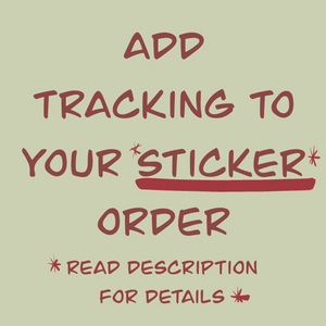 Add tracking to your STICKER order