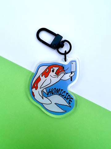 Homicide KoiFish Acrylic Keychain